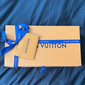 Louis Vuitton Orange Box with Blue Accents